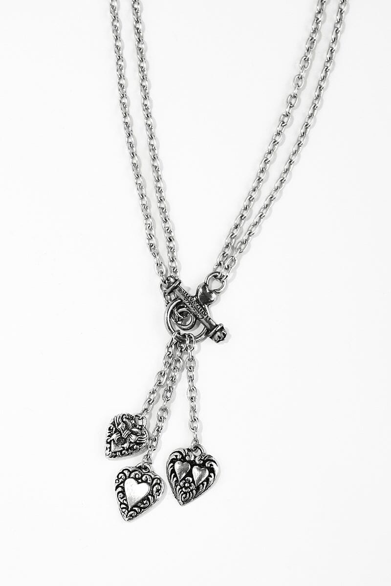 Triple Heart Rockware Necklace Necklaces Classic Hardware 