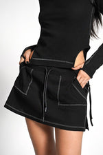 Juno Thermal Skort Mini Skirts NOCTEX BLACK X-SMALL 