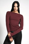 Cassiopeia Longsleeve Longsleeves NOCTEX WINE RED X-SMALL 