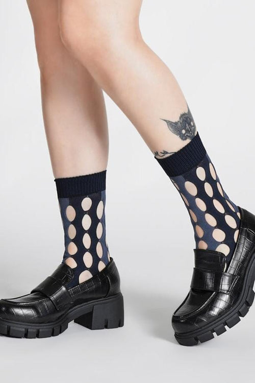 Blue Monday Distressed Socks Socks NOCTEX 