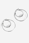 Cassini Steel Ring Hoop Earrings | Steel Earrings NOCTEX 