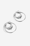 Cassini Steel Ring Hoop Earrings | Steel Earrings NOCTEX 