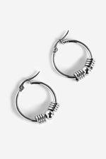 Iris Hoop Earrings | Steel Earrings NOCTEX 