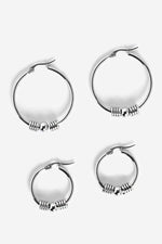 Iris Hoop Earrings | Steel Earrings NOCTEX 