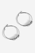 Iris Hoop Earrings | Steel Earrings NOCTEX 