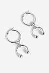 Lucky You Hoop Earrings | Steel Earrings NOCTEX 