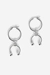 Lucky You Hoop Earrings | Steel Earrings NOCTEX 