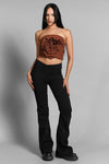 V Cut Flare Jeans Pants Cello Jeans 