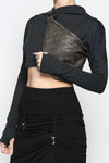 Kidney Leather Bag - Smoke Grey Bags NOCTEX 