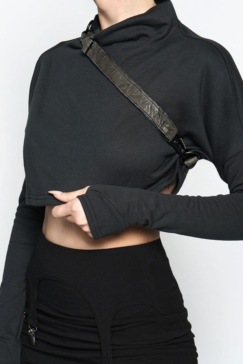 Kidney Leather Bag - Smoke Grey Bags NOCTEX 