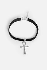 Ankh Velvet Choker Necklace NOCTEX 