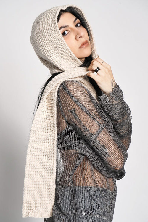 Daybreak Knit Hooded Scarf Hats NOCTEX 