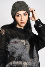 Aero Zeppelin Grunge Beanie Hats NOCTEX GREEN 