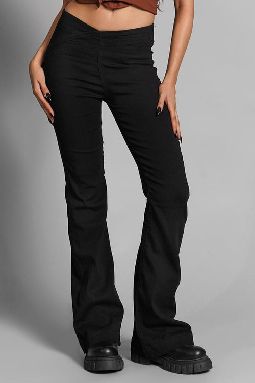 V Cut Flare Jeans Pants Cello Jeans 