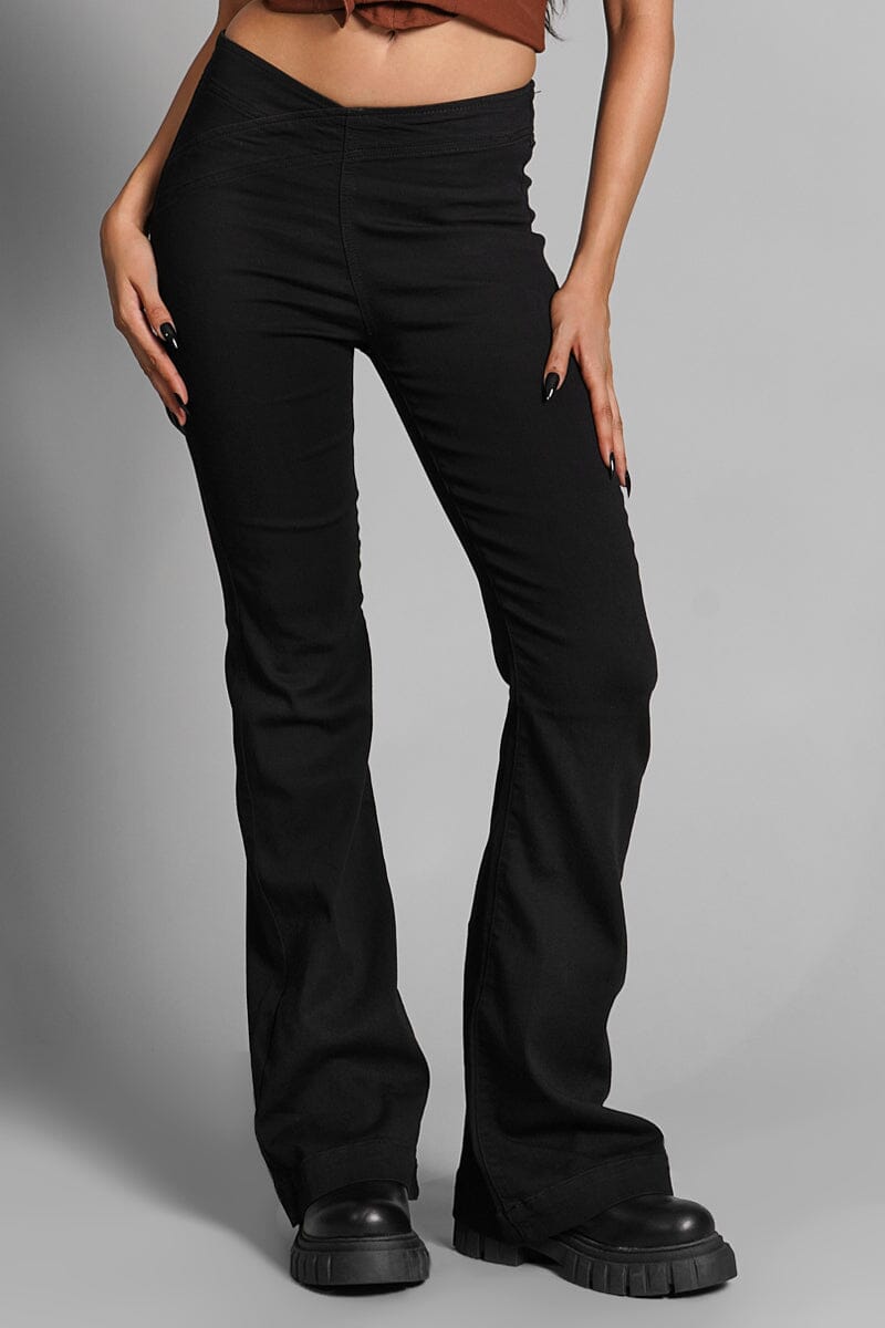 V Cut Flare Jeans Pants Cello Jeans 