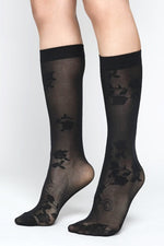Rose Thorns Calf Socks Socks NOCTEX 