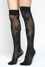 Rose Stem Knee High Socks Socks NOCTEX 