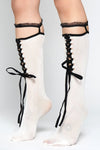 Pavlova Tie Up Socks Socks NOCTEX 