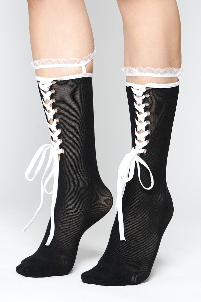 Pavlova Tie Up Socks Socks NOCTEX 