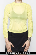 Sabrina Mesh Top Lime - XS NOCTEX / Archives 