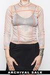 Sabrina Mesh Top - Orange - XS NOCTEX / Archives 