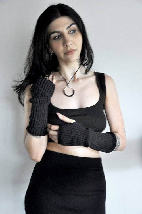 Kelly Rib Fingerless Arm Warmers Arm Warmers NOCTEX 