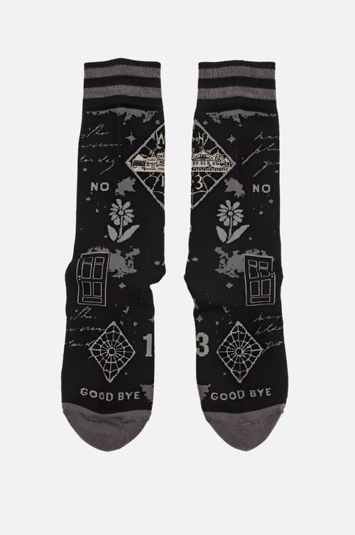 Winchester Mystery House® Spirit Symbols Crew Sock Socks FootClothes LLC 