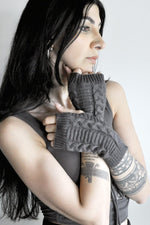 Smoke Fingerless Arm Warmers Arm Warmers NOCTEX 