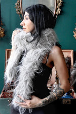 Selene Silver Fox Boa Scarf Scarves NOCTEX 