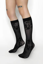 Rose Thorns Calf Socks Socks NOCTEX 