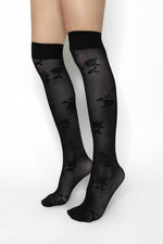 Rose Stem Knee High Socks Socks NOCTEX 