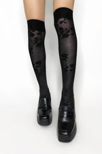 Rose Stem Knee High Socks Socks NOCTEX 