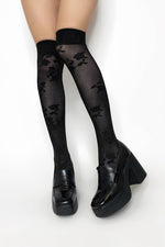 Rose Stem Knee High Socks Socks NOCTEX 
