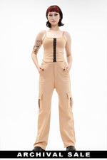 Ponte Cargo Pants - Butterscoth