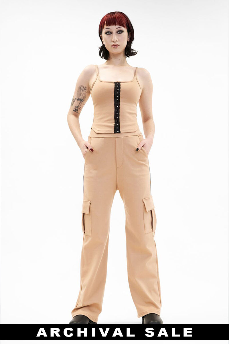 Ponte Cargo Pants - Butterscoth