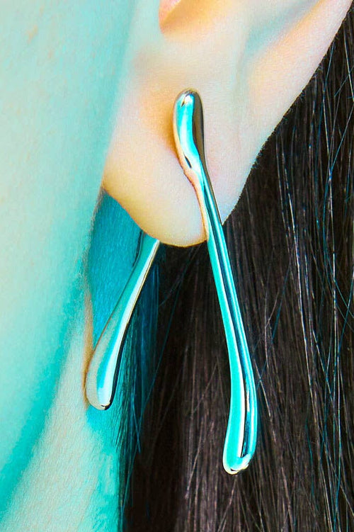 Wishbone Earring - Silver Earrings STUDIOCULT 