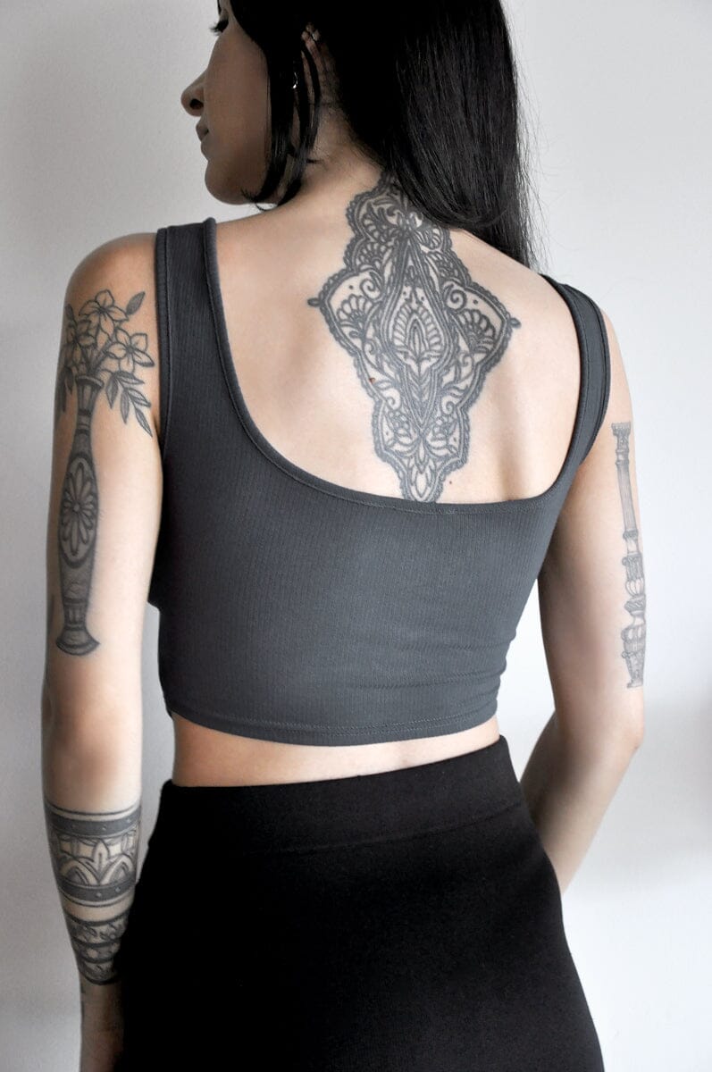 Sullen Lace Up Tank Top NOCTEX 