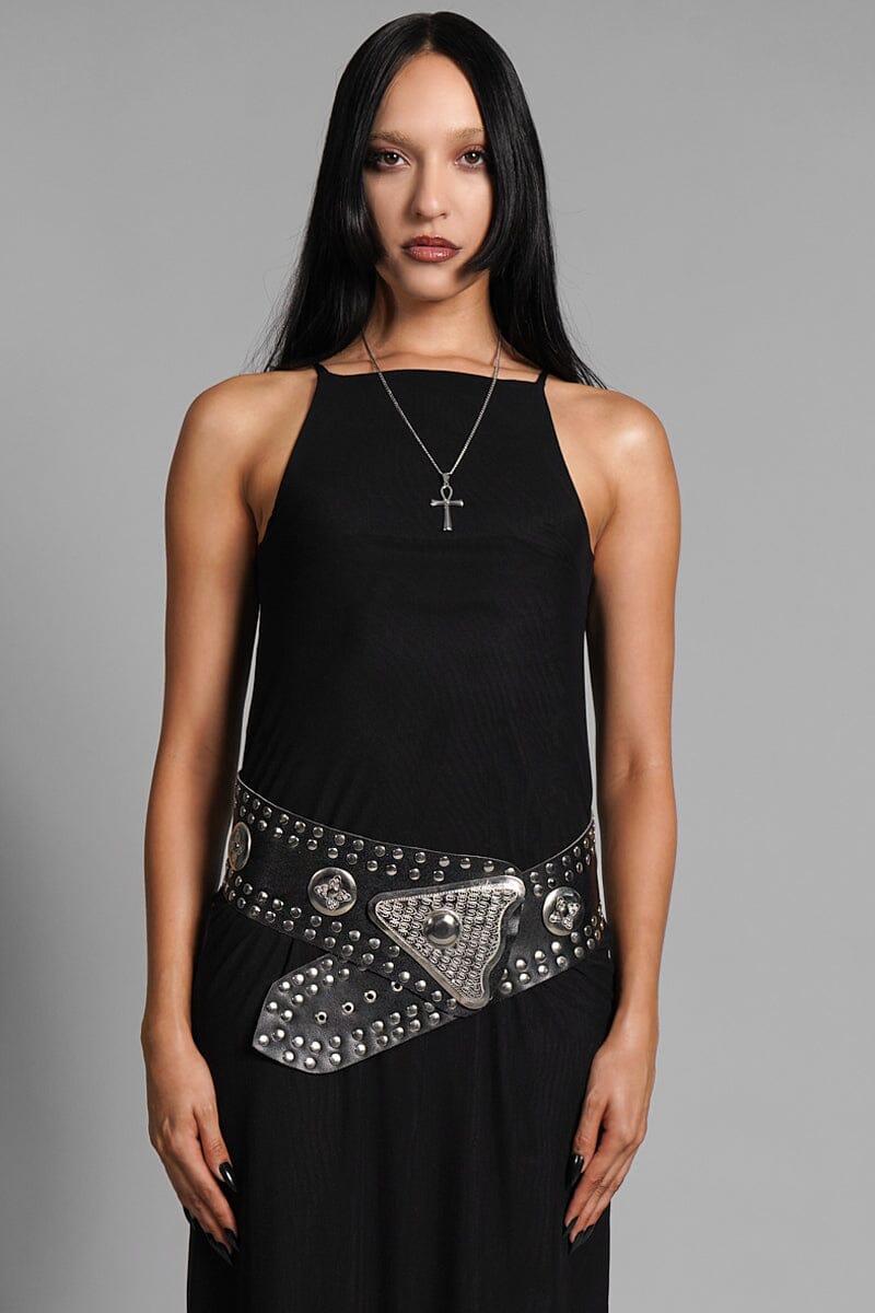 Diamond of Virgo Leather Belt Belts NOCTEX 