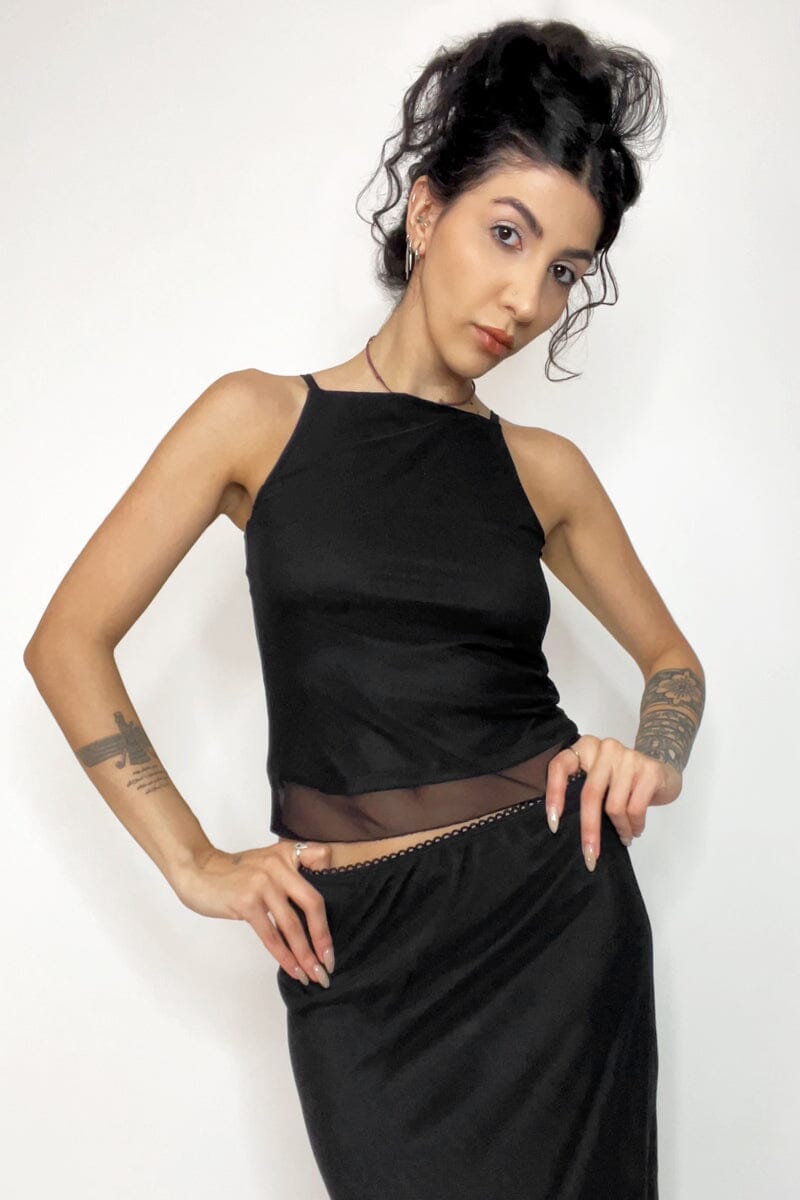 Claret Mesh Tank [Last XL] Tank Tops NOCTEX 