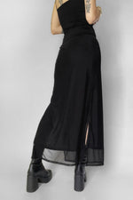 Shadow Veil Mesh Skirt Midi Skirts NOCTEX 