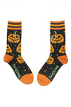 Jack-O'-Lantern Crew Socks