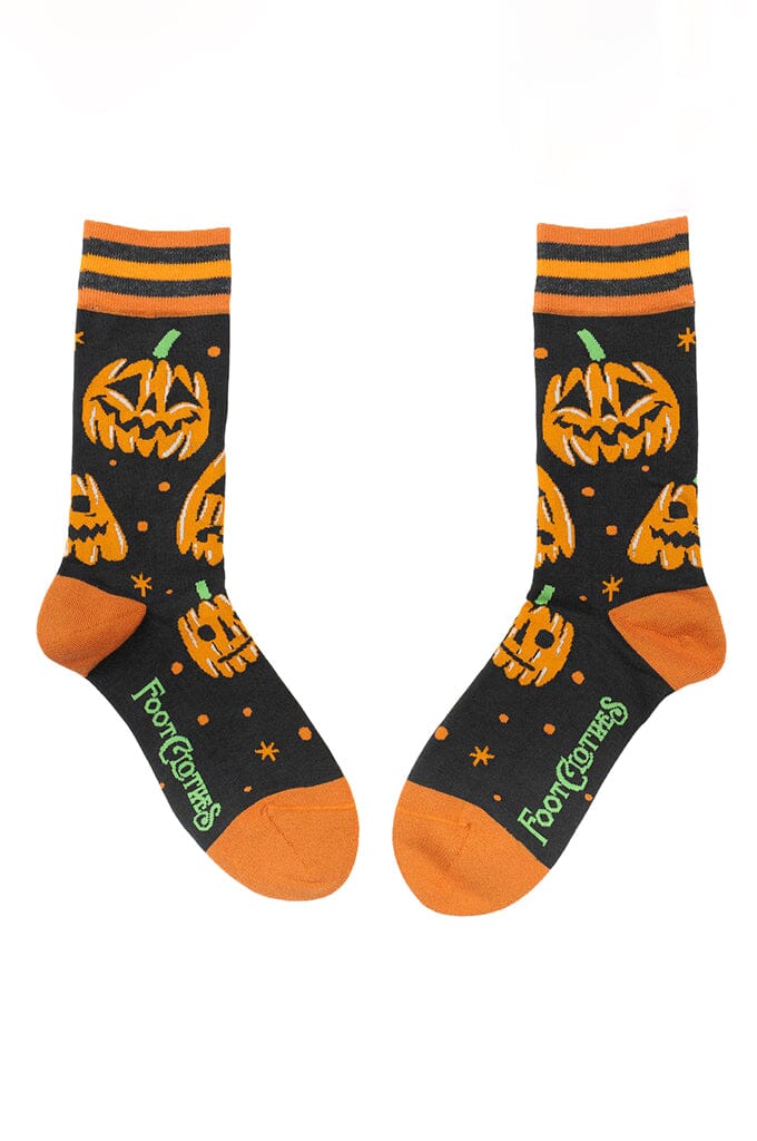 Jack-O'-Lantern Crew Socks