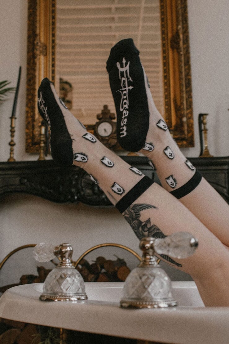 Sheer Ghost Crew Socks Socks Ectogasm 