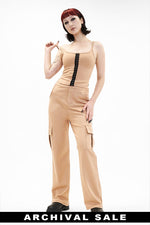 Ponte Cargo Pants - Butterscoth
