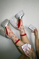 Sheer Mushroom Socks