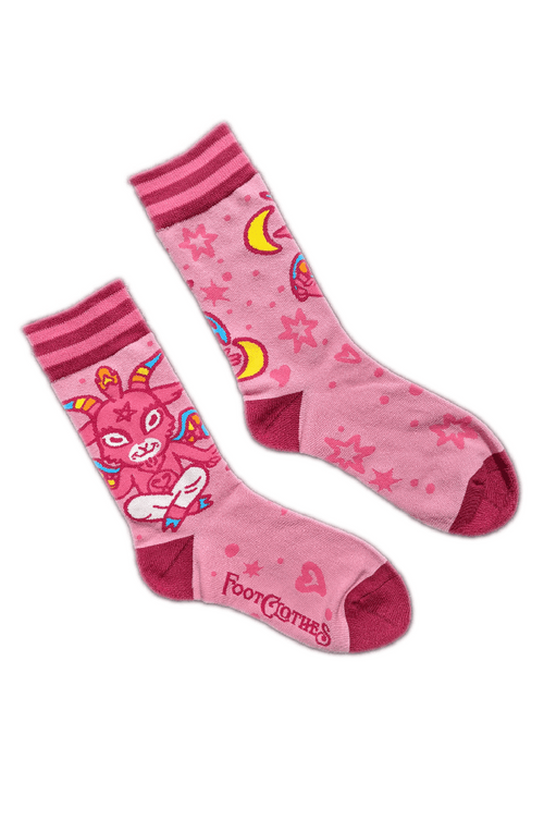 Cute Baphomet Socks Socks FootClothes LLC 