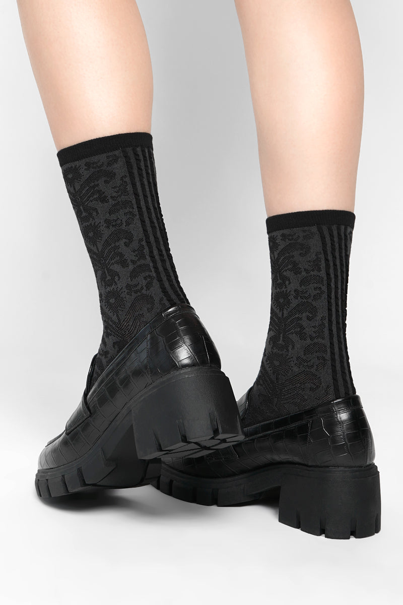 Damask Eve Knit Socks