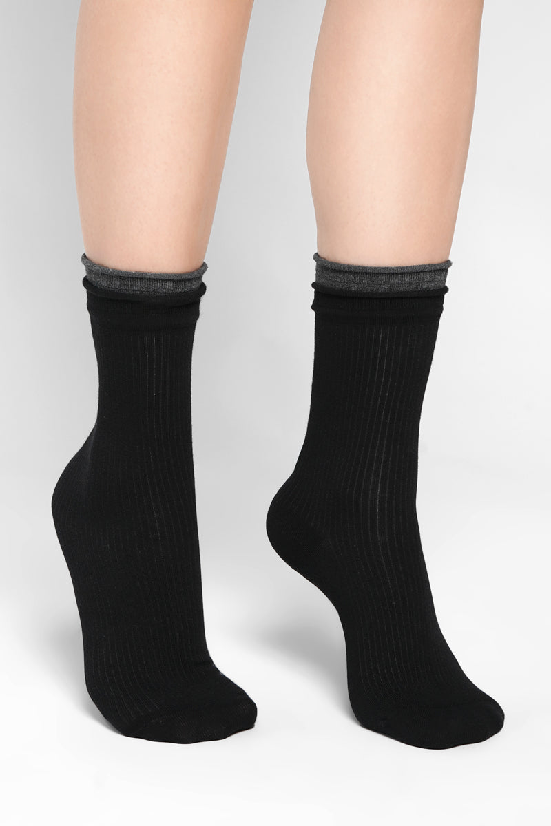 Double Trouble Ruffle Socks