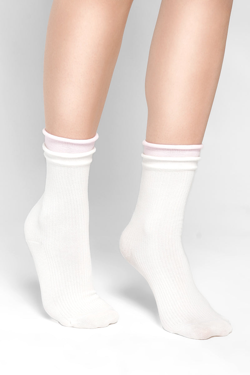 Double Trouble Ruffle Socks