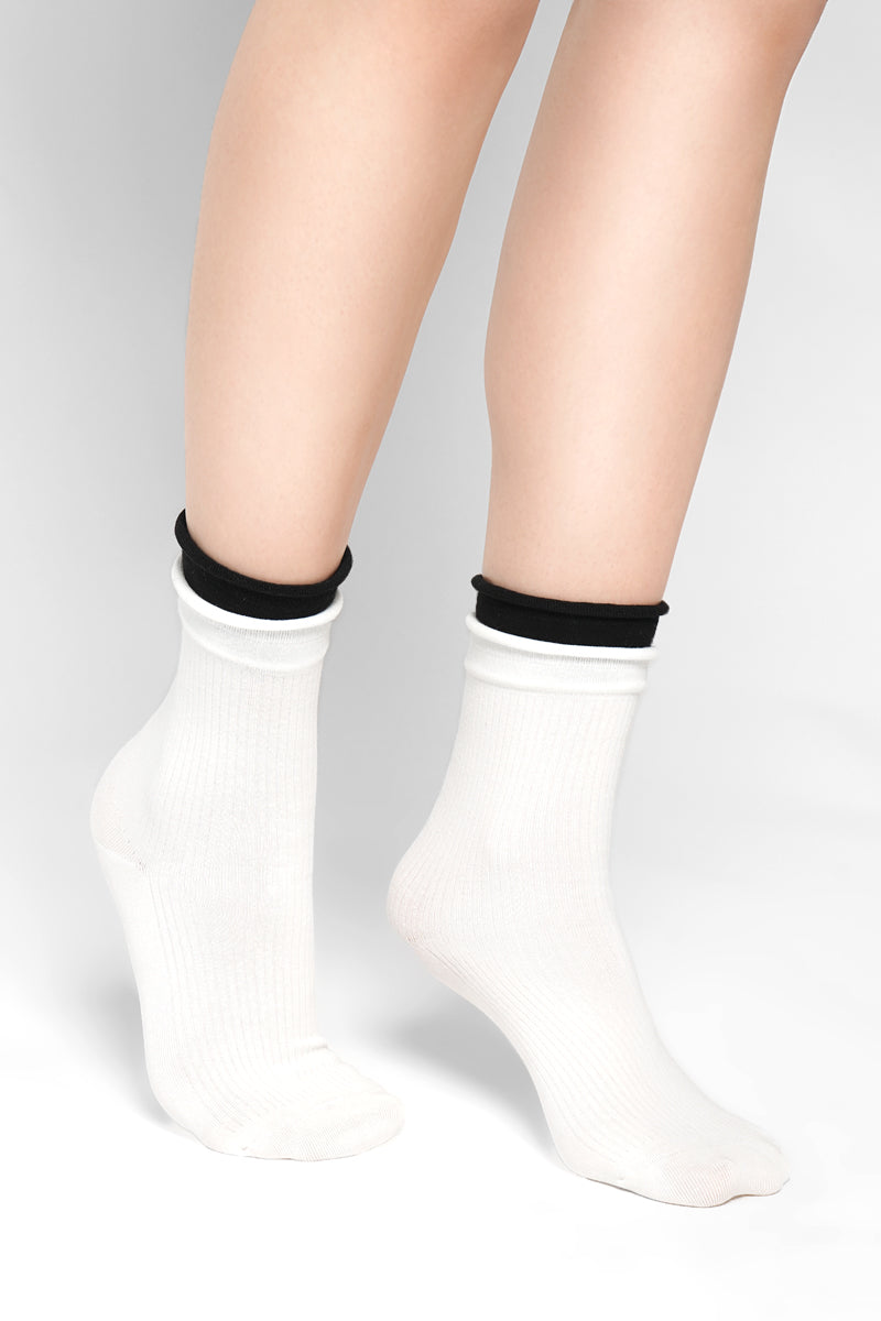 Double Trouble Ruffle Socks